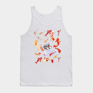 Koi Carp Fish Print Tank Top